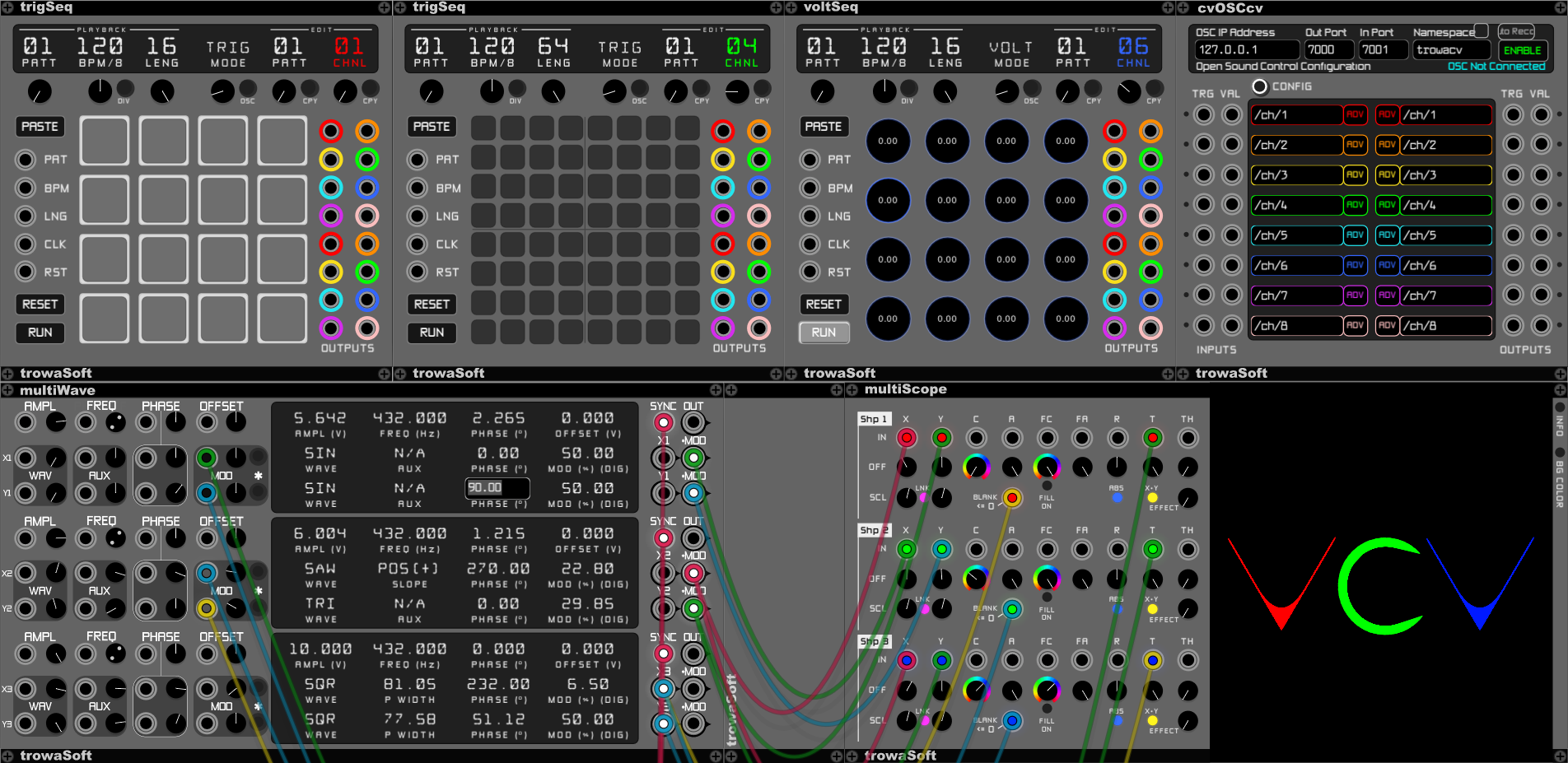 trowaSoft Modules for VCV Rack